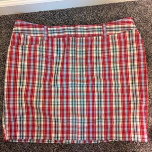 🆕 CHAPS Cotton Skirt / Red, white & Blue / Size 16